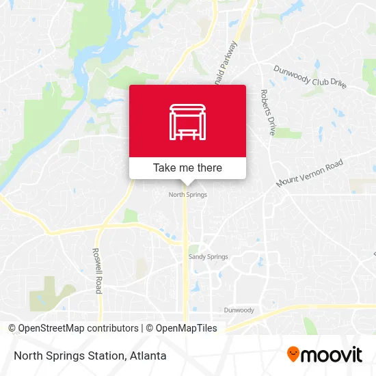 North Springs Station map