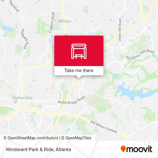 Windward Park & Ride map