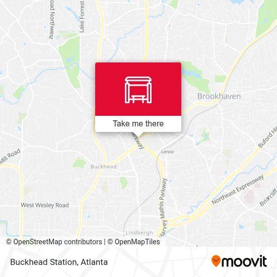 Buckhead Station map