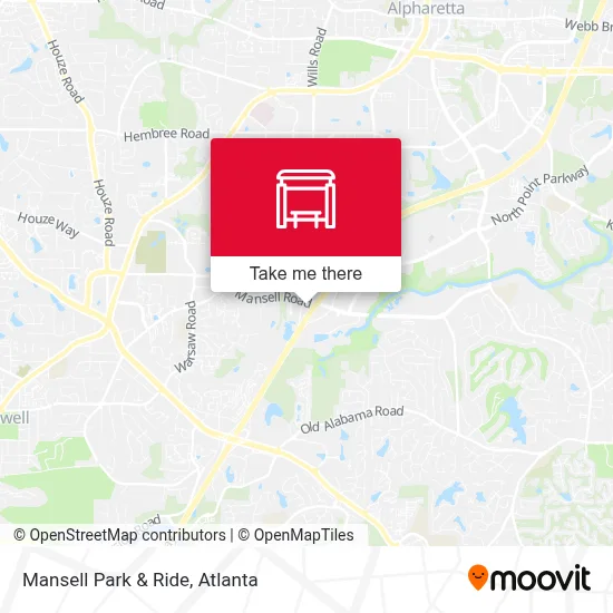 Mansell Park & Ride map