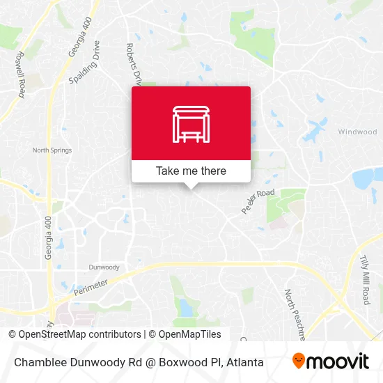Chamblee Dunwoody Rd @ Boxwood Pl map