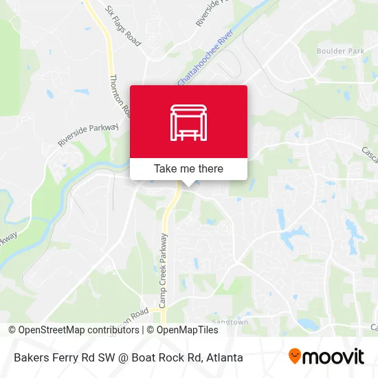 Bakers Ferry Rd SW @ Boat Rock Rd map