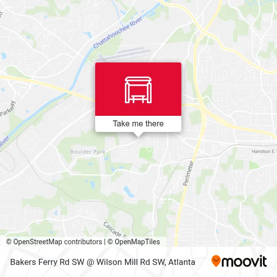 Bakers Ferry Rd SW @ Wilson Mill Rd SW map