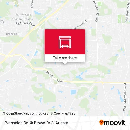 Bethsaida Rd @ Brown Dr S map