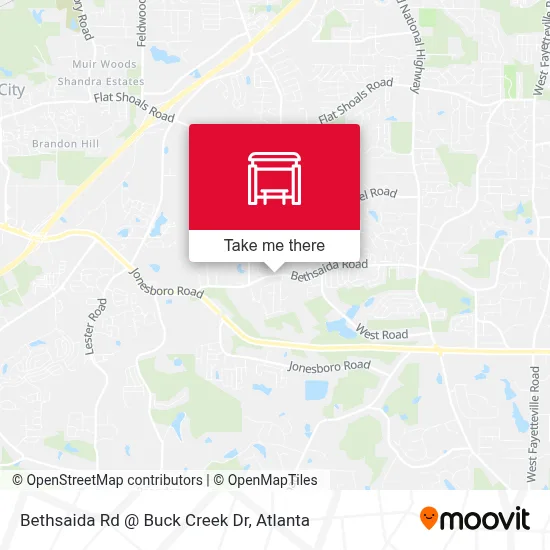 Bethsaida Rd @ Buck Creek Dr map