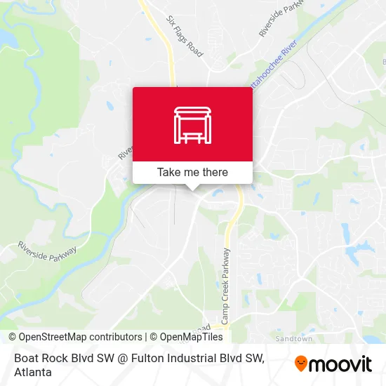 Boat Rock Blvd SW @ Fulton Industrial Blvd SW map