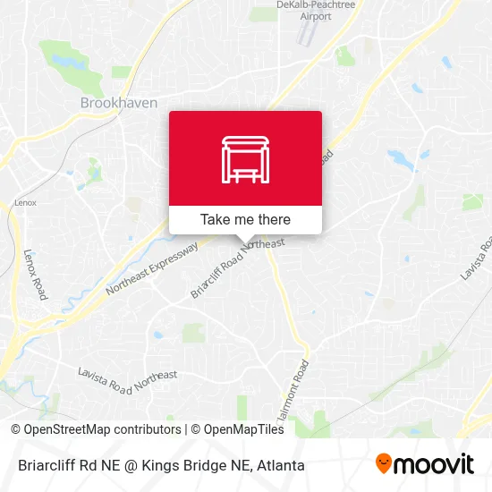 Briarcliff Rd NE @ Kings Bridge NE map