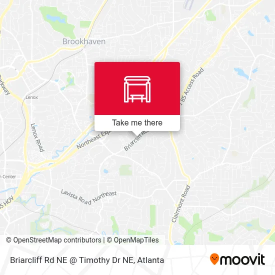 Briarcliff Rd NE @ Timothy Dr NE map