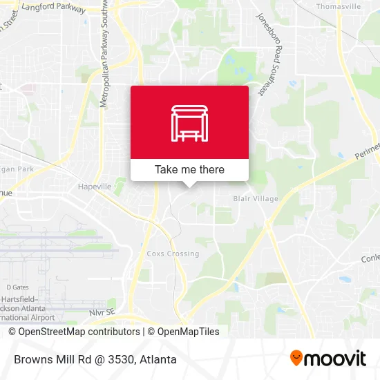 Browns Mill Rd @ 3530 map
