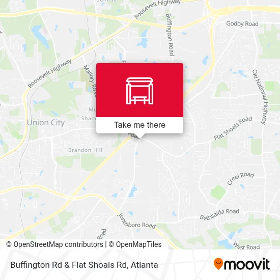 Buffington Rd & Flat Shoals Rd map