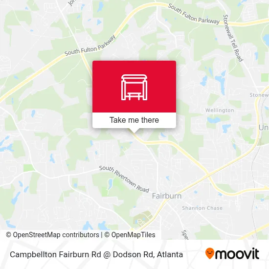 Campbellton Fairburn Rd @ Dodson Rd map