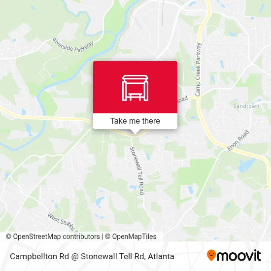 Campbellton Rd @ Stonewall Tell Rd map