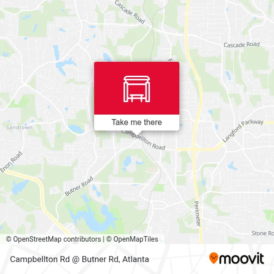 Campbellton Rd @ Butner Rd map