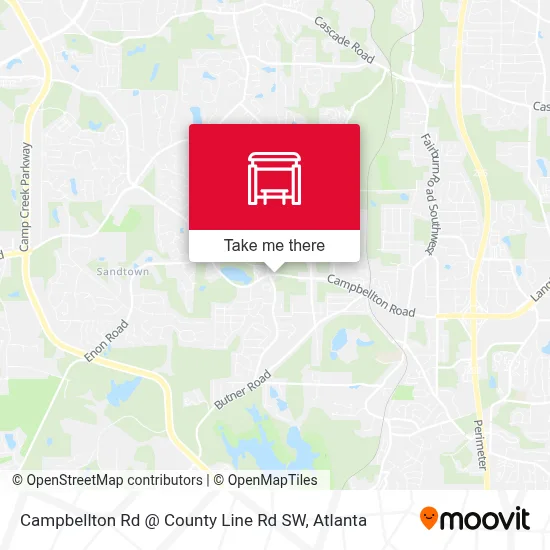 Campbellton Rd @ County Line Rd SW map