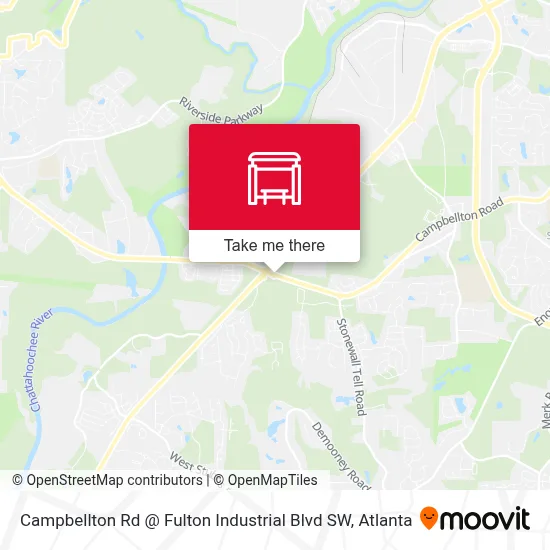 Campbellton Rd @ Fulton Industrial Blvd SW map