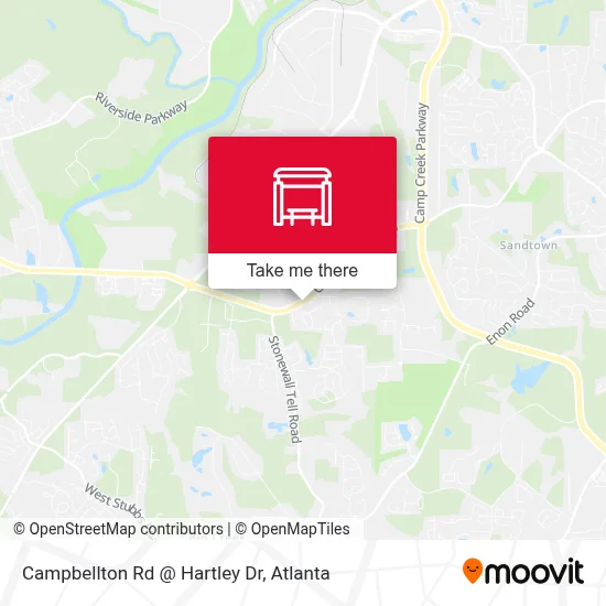 Campbellton Rd @ Hartley Dr map