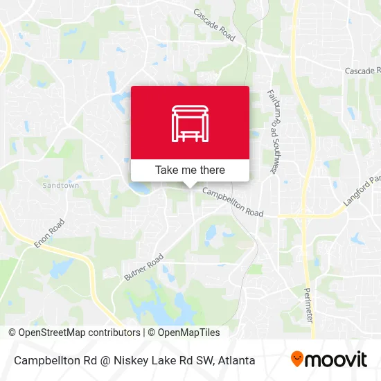 Campbellton Rd @ Niskey Lake Rd SW map