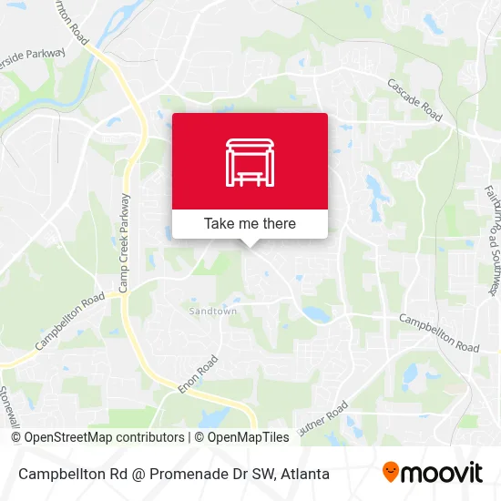 Campbellton Rd @ Promenade Dr SW map