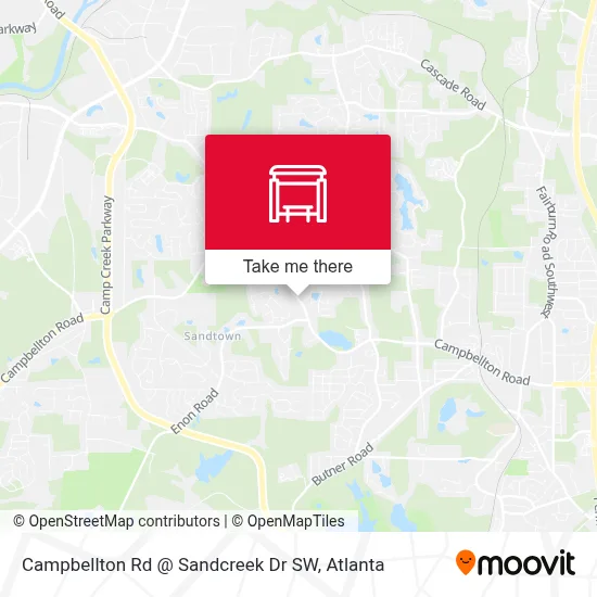 Campbellton Rd @ Sandcreek Dr SW map