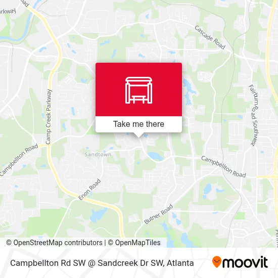 Campbellton Rd SW @ Sandcreek Dr SW map