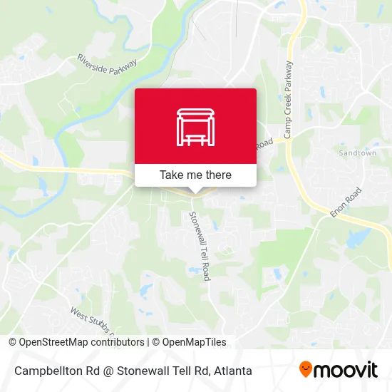 Campbellton Rd @ Stonewall Tell Rd map