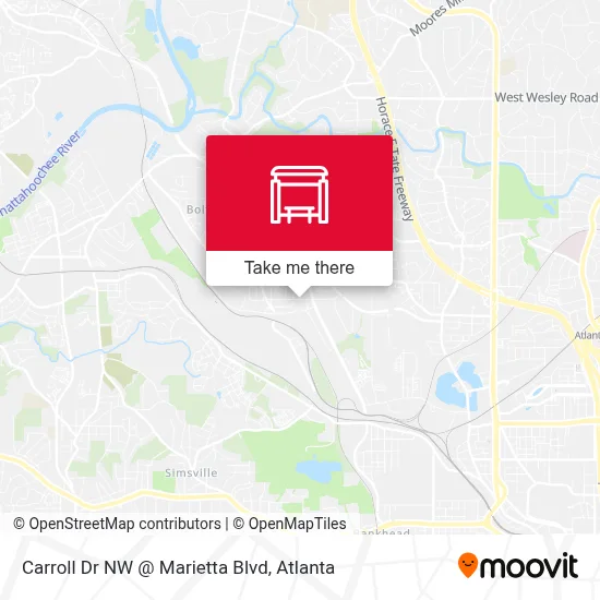 Carroll Dr NW @ Marietta Blvd map