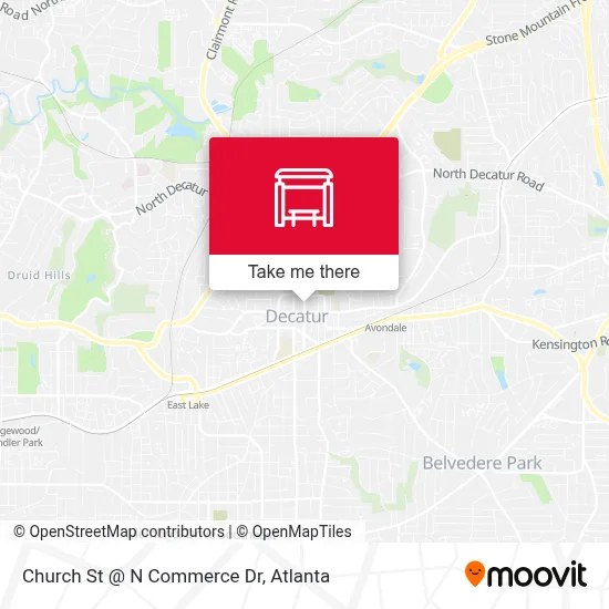 Church St @ N Commerce Dr map