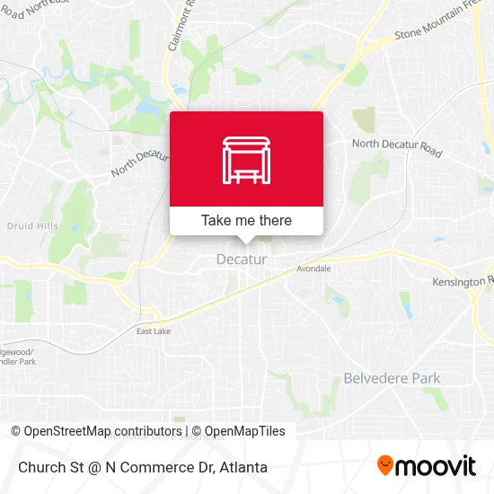 Church St @ N Commerce Dr map