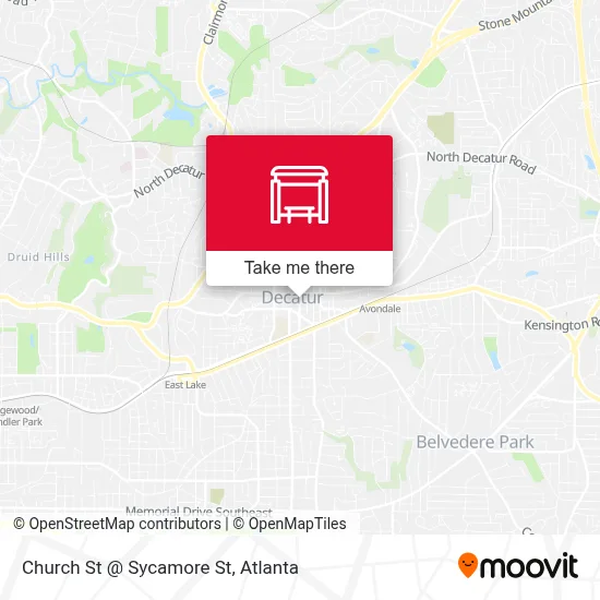 Church St @ Sycamore St map