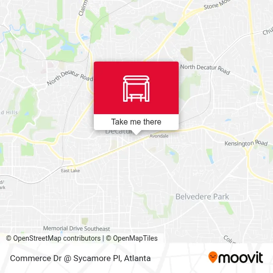 Commerce Dr @ Sycamore Pl map