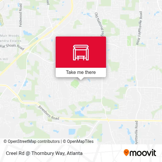 Creel Rd @ Thornbury Way map