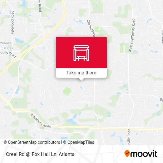Creel Rd @ Fox Hall Ln map