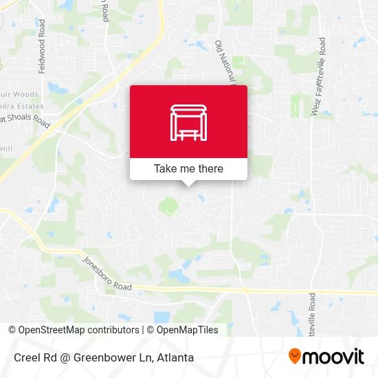 Creel Rd @ Greenbower Ln map