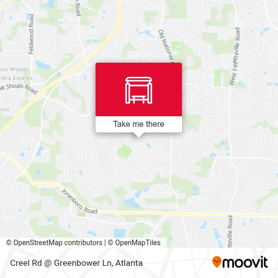 Creel Rd @ Greenbower Ln map