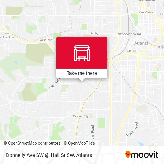 Donnelly Ave SW @ Hall St SW map