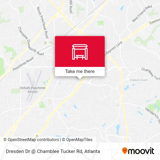 Dresden Dr @ Chamblee Tucker Rd map