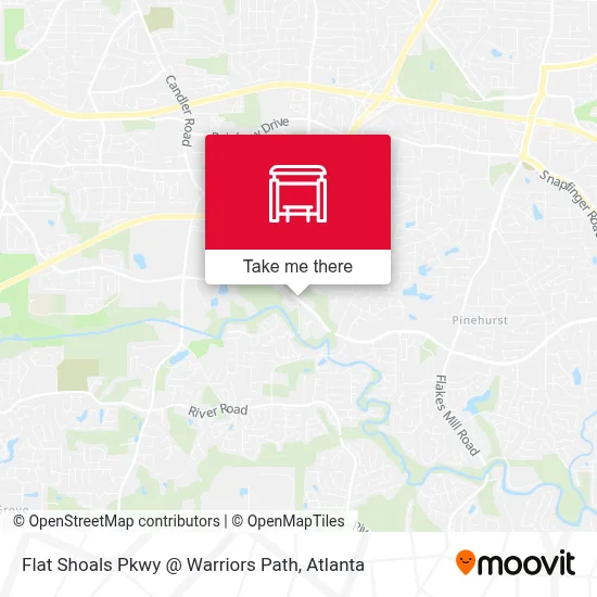 Flat Shoals Pkwy @ Warriors Path map