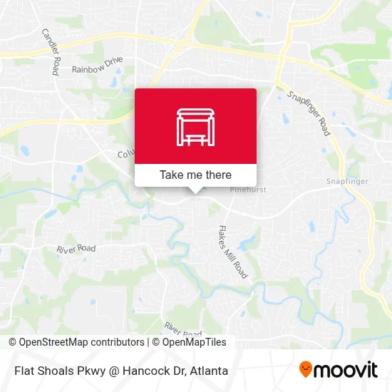 Flat Shoals Pkwy @ Hancock Dr map