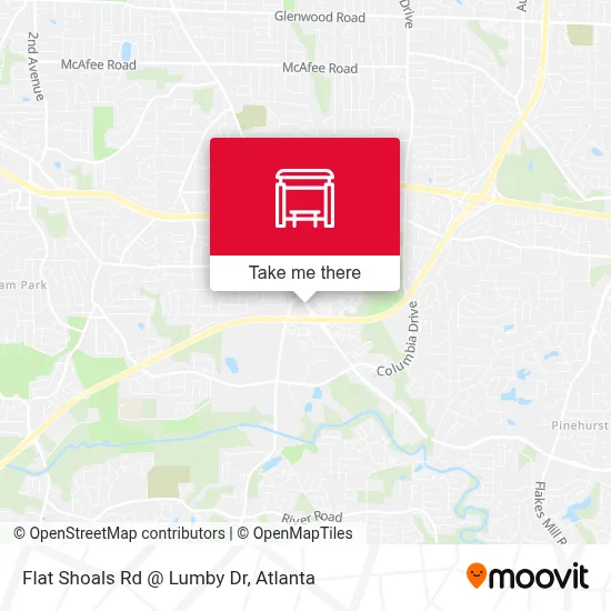 Flat Shoals Rd @ Lumby Dr map
