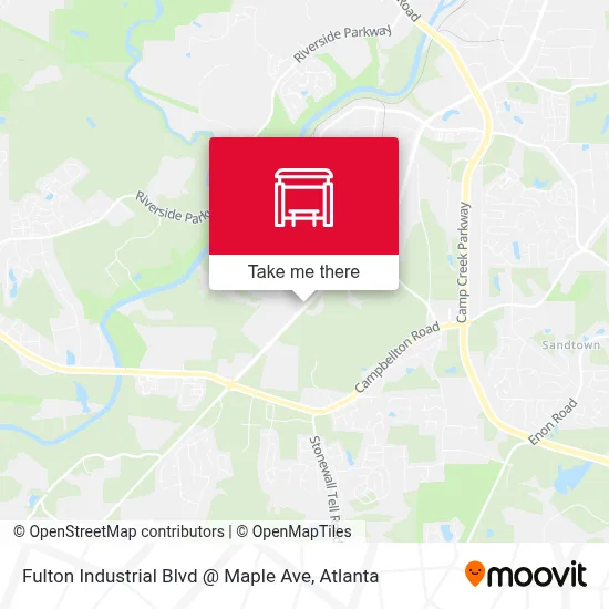 Fulton Industrial Blvd @ Maple Ave map