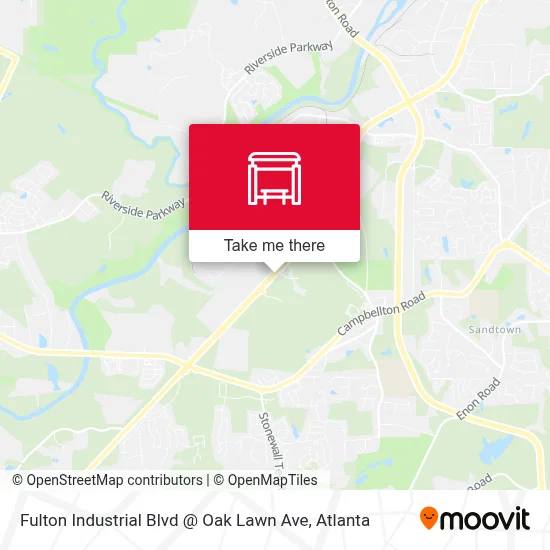 Fulton Industrial Blvd @ Oak Lawn Ave map