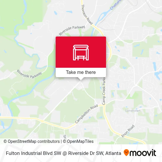 Fulton Industrial Blvd SW @ Riverside Dr SW map