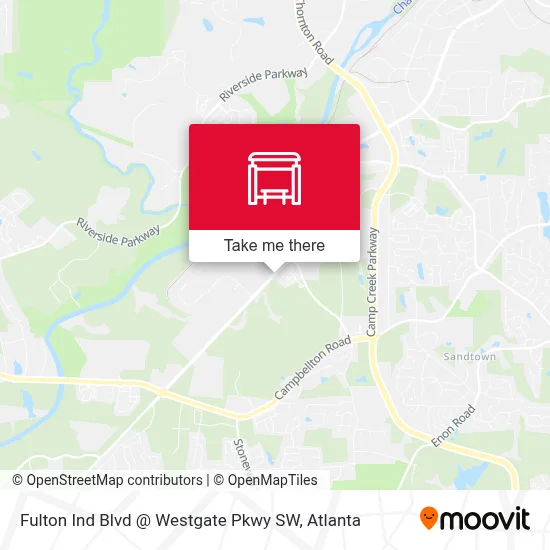 Fulton Ind Blvd @ Westgate Pkwy SW map