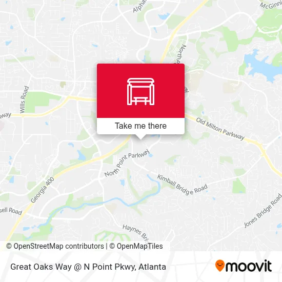 Great Oaks Way @ N Point Pkwy map