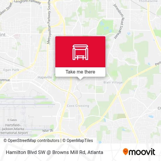 Hamilton Blvd SW @ Browns Mill Rd map