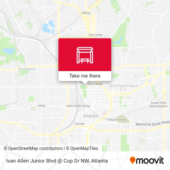 Ivan Allen Junior Blvd @ Cop Dr NW map