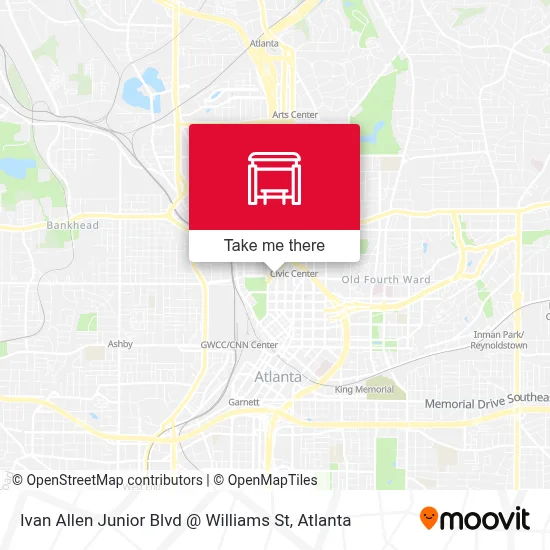 Ivan Allen Junior Blvd @ Williams St map