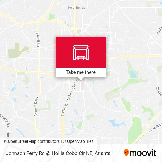 Johnson Ferry Rd @ Hollis Cobb Cir NE map