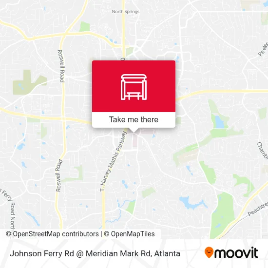 Johnson Ferry Rd @ Meridian Mark Rd map