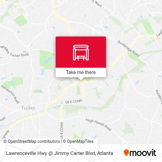 Lawrenceville Hwy @ Jimmy Carter Blvd map